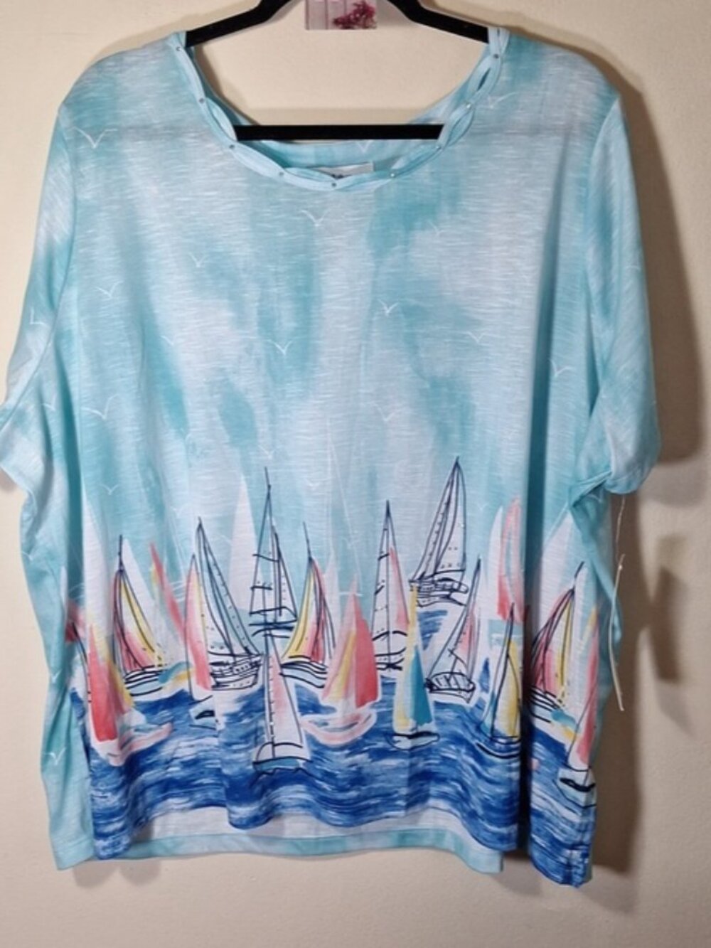 Blue sailboat top